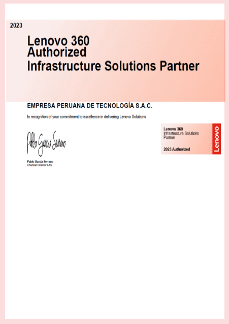 Partner Lenovo 360 Infraestructura Partner Lenovo 360 Infraestructura